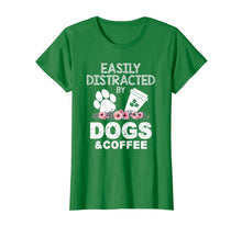 Ladda upp bild till gallerivisning, Funny Gift Easily Distracted By Coffee And Dogs T-Shirt-3149390
