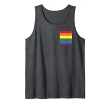 Ladda upp bild till gallerivisning, Pocket Rainbow Flag Retro Gay LGBT Pride Month Support Gift Tank Top 34475
