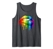 Ladda upp bild till gallerivisning, Lgbt Rainbow Lips Pride for Gay Homosexual Lesbian T-Shirt Tank Top 38578
