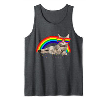 Ladda upp bild till gallerivisning, Funny Cat Gay Pride LGBT Rainbow Sunglasses Shirt Tank Top 126133

