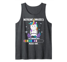 Ladda upp bild till gallerivisning, Installing Muscles Please Wait Shirt - Funny Unicorn Fitness Tank Top 324524
