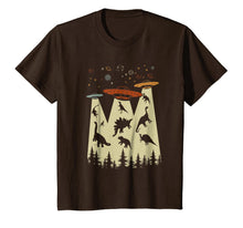 Ladda upp bild till gallerivisning, Vintage Dinosaur Alien Abduction T-shirt Funny Alien Shirt 330902
