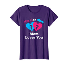 Ladda upp bild till gallerivisning, Funny shirts V-neck Tank top Hoodie sweatshirt usa uk au ca gifts for Pink or Blue Mom Loves You Gender Reveal T-Shirt 2053647
