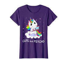Ladda upp bild till gallerivisning, Funny shirts V-neck Tank top Hoodie sweatshirt usa uk au ca gifts for Cute But Psycho Unicorn Rainbow Tshirt - Funny Gift 580642
