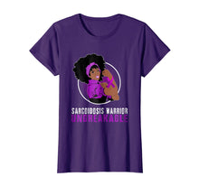 Ladda upp bild till gallerivisning, Funny shirts V-neck Tank top Hoodie sweatshirt usa uk au ca gifts for Black Girl Unbreakable SARCOIDOSIS Warrior t shirt 968137

