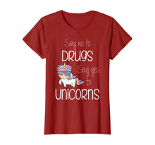 Ladda upp bild till gallerivisning, Say No To Drugs Say Yes To Unicorns Red Ribbon Week Awarness T-Shirt 215711
