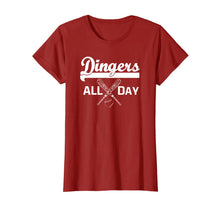 Ladda upp bild till gallerivisning, Dingers All Day TShirt Baseball Mom and Dad Funny Shirt Gift 795455
