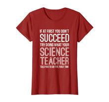 Ladda upp bild till gallerivisning, Funny shirts V-neck Tank top Hoodie sweatshirt usa uk au ca gifts for If At First You Don't Succeed Funny Science Teacher T Shirt 1947127
