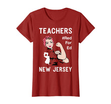 Ladda upp bild till gallerivisning, Funny shirts V-neck Tank top Hoodie sweatshirt usa uk au ca gifts for New Jersey Teacher Protest Red For Ed T Shirt Gift 3928337
