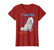 Ladda upp bild till gallerivisning, Funny shirts V-neck Tank top Hoodie sweatshirt usa uk au ca gifts for I Love My American Eskimo Dog Dog Lover Paw Print T-Shirt! 1405523
