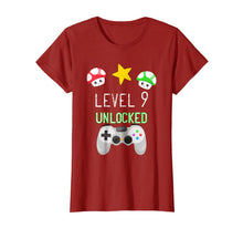 Ladda upp bild till gallerivisning, Level 9 Unlocked Gamer Shirt, Nine year old Birthday T-Shirt 520776
