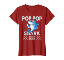 Ladda upp bild till gallerivisning, Pop Pop Shark Shirt Doo Doo Doo - Shark Sunglasses Flag USA 74318

