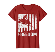 Ladda upp bild till gallerivisning, Snowmobile T Shirt Snowmobiling Freedom Flag-365744
