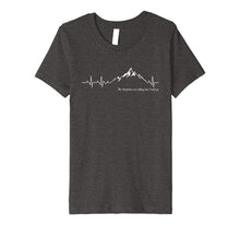 Ladda upp bild till gallerivisning, Funny shirts V-neck Tank top Hoodie sweatshirt usa uk au ca gifts for The Mountains are calling and I must go heart beat tshirt 1059317
