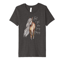 Ladda upp bild till gallerivisning, Funny shirts V-neck Tank top Hoodie sweatshirt usa uk au ca gifts for Just a Girl Who Loves Horses - Horse Lover T-Shirt 1093933
