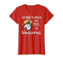 Ladda upp bild till gallerivisning, Red Ribbon Week Kids Youth Say No Say Yes to Unicorns T-Shirt 127621
