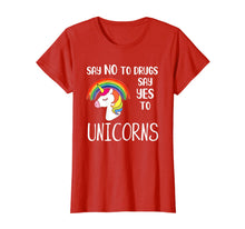 Ladda upp bild till gallerivisning, Say No Say Yes to Unicorns Red Ribbon Week Kids Youth T-Shirt 258398
