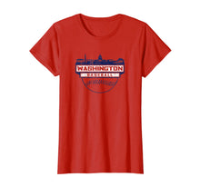 Ladda upp bild till gallerivisning, Vintage Washington DC Cityscape Skyline Baseball Banner Tee 141453
