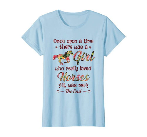 Funny shirts V-neck Tank top Hoodie sweatshirt usa uk au ca gifts for A Girl Who Really Loved Horses, Horse Gifts For Girls, Cute T-Shirt 356630