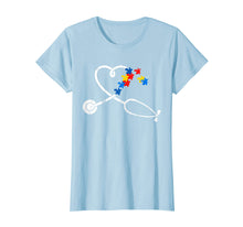 Ladda upp bild till gallerivisning, Funny shirts V-neck Tank top Hoodie sweatshirt usa uk au ca gifts for Funny Nurse Autism Puzzle Stethoscope Heart Tshirt 1500216
