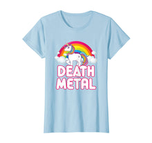 Ladda upp bild till gallerivisning, Funny shirts V-neck Tank top Hoodie sweatshirt usa uk au ca gifts for Funny Death Metal Rainbow Unicorn T-Shirt 1543344
