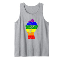 Ladda upp bild till gallerivisning, Resist Fist Rainbow Flag Gay Pride  Tank Top 66183
