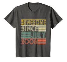 Ladda upp bild till gallerivisning, Awesome Since July 2008 Shirt 11th Birthday Gifts 11 Yrs Old 119970
