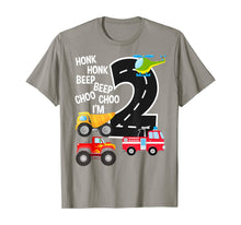 Ladda upp bild till gallerivisning, Funny shirts V-neck Tank top Hoodie sweatshirt usa uk au ca gifts for Kids Trucks 2nd Birthday Party Toddler I'm 2 Year Old Bday  T-Shirt 256109
