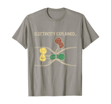 Ladda upp bild till gallerivisning, Electricity Explained Funny Ohm Volt Ampe Physics TShirt99609
