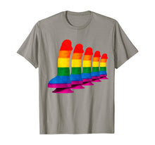 Ladda upp bild till gallerivisning, Rainbow Dildo TShirt &amp; Lesbian Gay Be Ladyboy LGBTQ Pride T-Shirt312478
