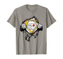 Ladda upp bild till gallerivisning, Halloween Superhero Football Pittsburgh-Steeler Fan T-Shirt 231121
