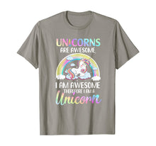 Ladda upp bild till gallerivisning, Unicorns Are Awesome I Am Awesome Therefore I Am A Unicorn T-Shirt 424451
