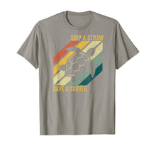 Ladda upp bild till gallerivisning, Skip A Straw Save A Turtle Vintage Retro T-Shirt T-Shirt 232920
