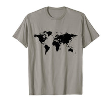 Ladda upp bild till gallerivisning, Funny shirts V-neck Tank top Hoodie sweatshirt usa uk au ca gifts for World Map t-shirt Black Silhouette Countries Continents 1204151
