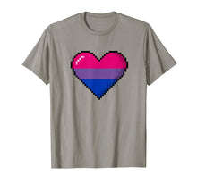 Ladda upp bild till gallerivisning, Funny shirts V-neck Tank top Hoodie sweatshirt usa uk au ca gifts for Bisexual Pride 8-Bit Pixel Heart T-Shirt 1173549

