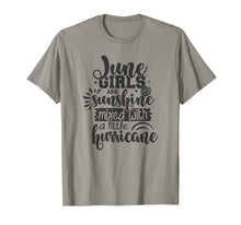 Ladda upp bild till gallerivisning, June Girls Are Sunshine Mixed With Hurricane Birthday Gift T-Shirt 884968
