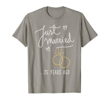 Ladda upp bild till gallerivisning, Just Married 25 Years Ago Marriage T Shirt 1290241
