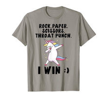 Ladda upp bild till gallerivisning, Funny shirts V-neck Tank top Hoodie sweatshirt usa uk au ca gifts for Rock paper scissors throat punch I win Unicorn T-Shirt 224809
