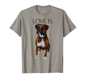 Funny shirts V-neck Tank top Hoodie sweatshirt usa uk au ca gifts for Boxer T-shirt Love Is Cute Boxer Dog Mom Dad Gifts 546854