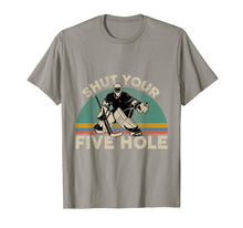 Ladda upp bild till gallerivisning, Funny shirts V-neck Tank top Hoodie sweatshirt usa uk au ca gifts for Shut Your Five Hole Funny Hockey Vintage Design T-Shirt 264027
