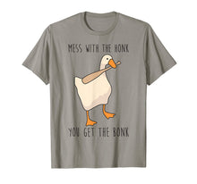 Ladda upp bild till gallerivisning, Mess With The Honk You Get The Bonk Funny Duck T-Shirt
