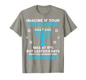 Funny Hanukkah Gifts Cellphone Chanukkah T-Shirt-151045