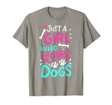 Ladda upp bild till gallerivisning, Just A Girl Who Loves Dogs Funny Gift Dog Trainer School T-Shirt 327583
