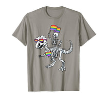 Ladda upp bild till gallerivisning, Halloween LGBT Tshirt T Rex Dinosaur Skeleton Gay Pride T-Shirt 253456
