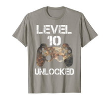 Ladda upp bild till gallerivisning, Level 10 Unlocked Boys 10th Birthday 10 Year Old Gamer Gift  T-Shirt 462617
