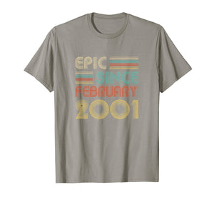 Epic Since February 2001 Vintage 19th Birthday Gifts T-Shirt-2766117