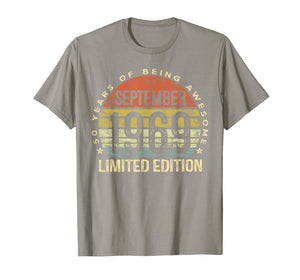 Born September 1969 Limited Edition Bday Gifts 50th Birthday T-Shirt 59804