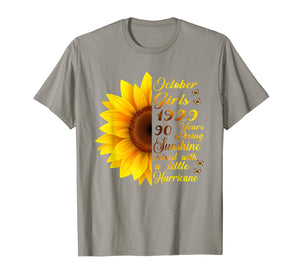 90th Birthday Gifts October 1929 Being Sunshine T-Shirt 631672