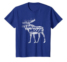 Ladda upp bild till gallerivisning, Just A Girl Who Loves Moose T-shirt Love Canada Alaska Gift 1080416
