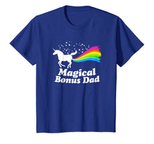 Ladda upp bild till gallerivisning, Magical Bonus Dad Unicorn Farting Rainbow T Shirt -Funny Tee 124804
